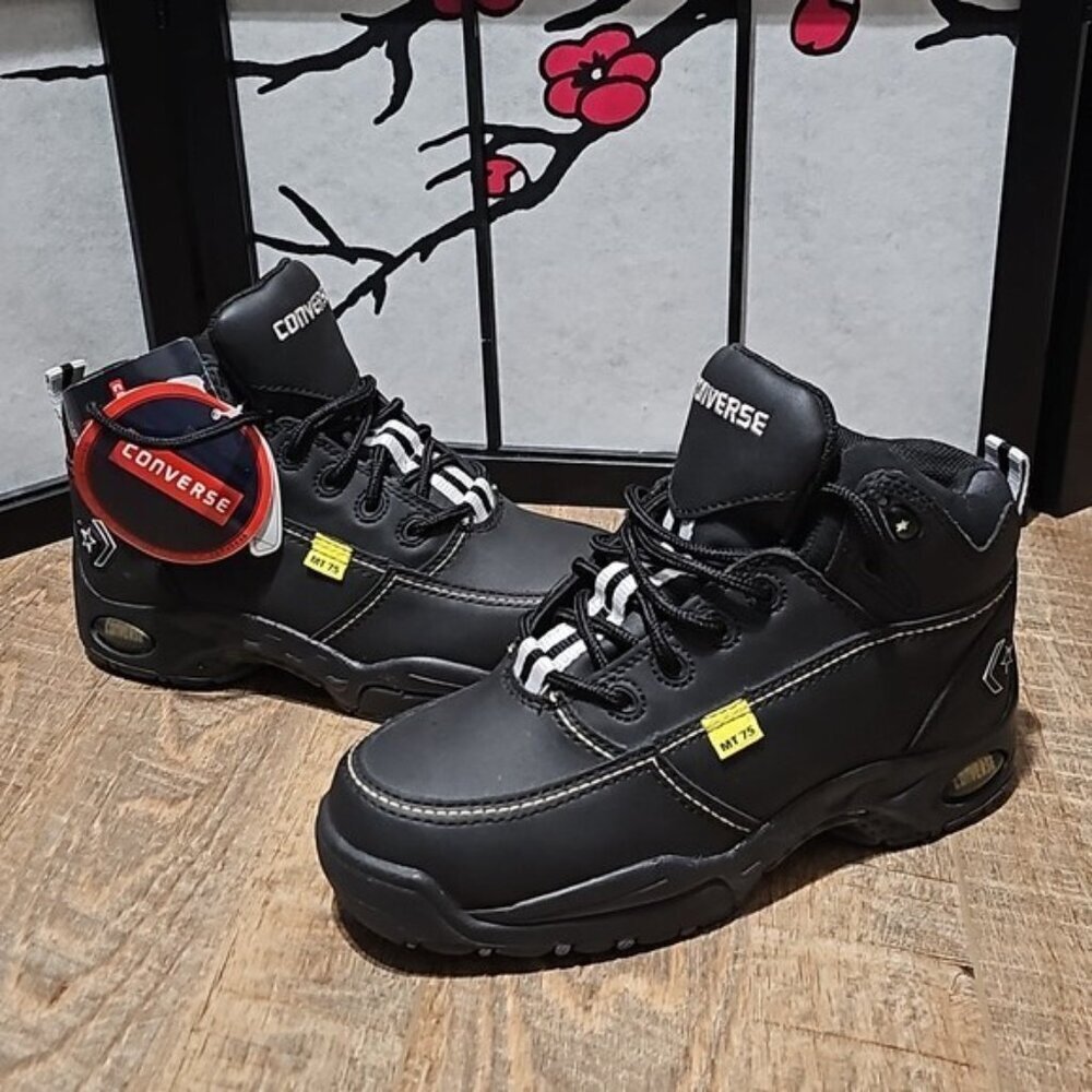 Converse Steel Toe Black Boots Size 7 New - Picture 11 of 11